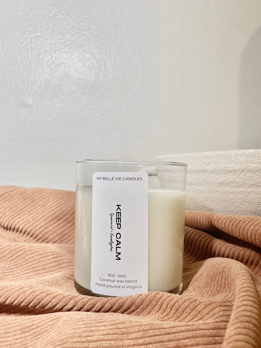 Eucalyptus and Spearmint Keep Calm Candle